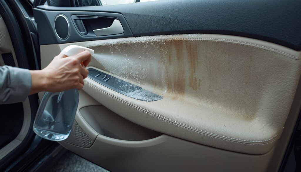 how to clean car interior at home