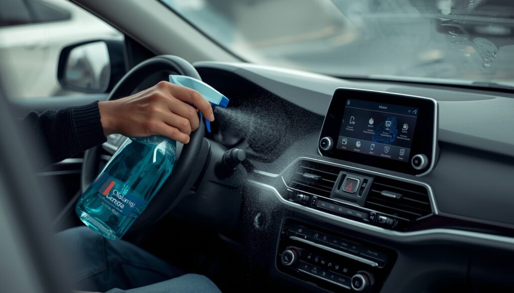 how to clean car interior at home