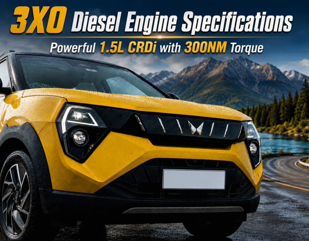Mahindra 3XO diesel engine features and specifications