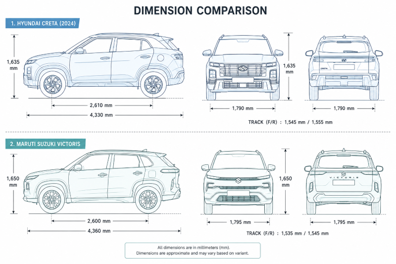 Maruti Suzuki Victoris Vs Hyundai Creta Which Is Better