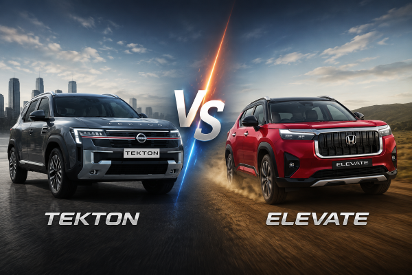Nissan Tekton VS Honda Elevate Variant Comparison And Price