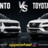 Kia Sorento vs Toyota Fortuner comparison and difference