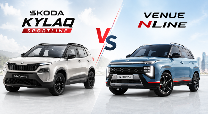 Skoda Kylaq Sportline VS Hyundai Venue Nline Which Is Better