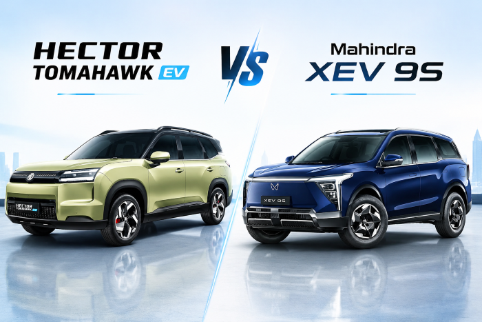 MG Hector Tomahawk EV vs Mahindra XEV 9S Comparison and Price